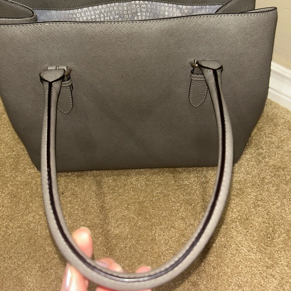 Kate Spade large grey leather tote - Picture 7 of 8